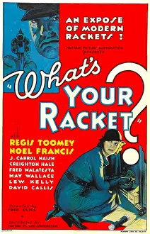 Francis Prints: WHAT'S YOUR RACKET?, top: Regis Toomey, bottom: Noel Francis, 1934