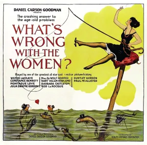 Fishing Prints: WHAT'S WRONG WITH THE WOMEN?, US poster art, 1922
