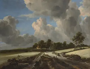 Coast Prints: WHEAT FIELDS, by Jacob van Ruisdael, 1670, Dutch painting, oil on canvas