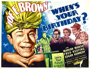 Jackson Prints: WHEN'S YOUR BIRTHDAY?, from left: Joe E