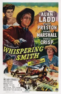 Brenda Prints: WHISPERING SMITH, poster art, from top: Brenda Marshall