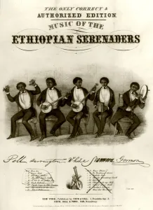Blackface Prints: The white cast of an early minstrel show