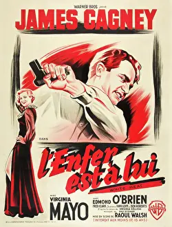 French Poster Prints: WHITE HEAT (aka L'ENFER EST A LUI)