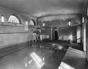 Swimming Pool Prints: White House swimming pool during the Eisenhower administration