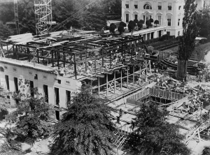 Construction Prints: White House West Wing construction, 1934