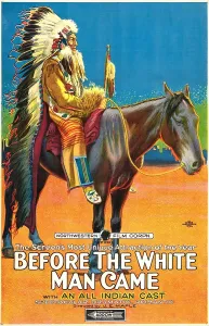 Plains Prints: BEFORE THE WHITE MAN CAME, mounted on horse: Old Badger; 1-sheet poster art, 1920
