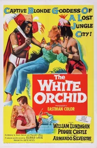 Castle Prints: THE WHITE ORCHID, US poster, bottom from left: Peggie Castle