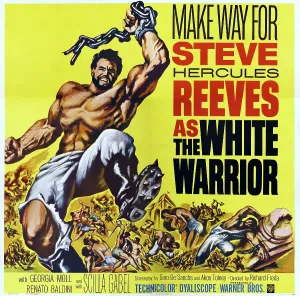 Reeves Prints: THE WHITE WARRIOR, (aka AGI MURAD IL DIAVOLO BIANCO), US poster, Steve Reeves, 1959