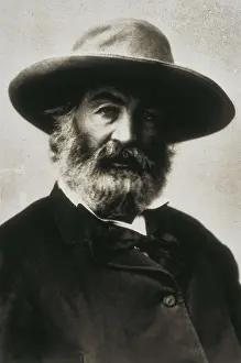 Whitman Prints: WHITMAN, Walt (1819-1892). Portrait of Walt Whitman