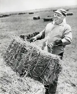 Lcgr1501 Prints: Whittaker Chambers, at work on his farm in Westminster Maryland