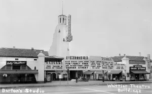 Marquee Prints: The Whittier Theatre Complex, Bruen's Whittier is showing FUN & FANCY FREE