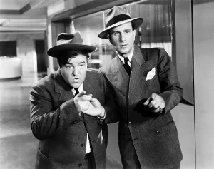 Costello Prints: WHO DONE IT?, from left: Lou Costello, Bud Abbott, 1942