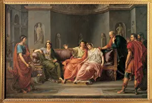 Neoclassicism Prints: Wicar Jean-Baptiste, Virgil Reading The Aeneid To Augustus And Octavia