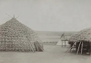 Dwelling Prints: Wichita Indian grass house near Anadarko