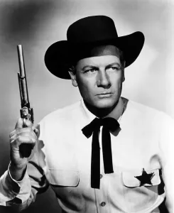 Badge Prints: WICHITA, Joel McCrea, 1955