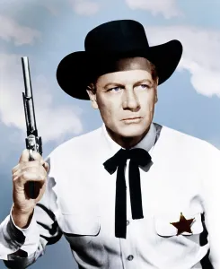 Badge Prints: WICHITA, Joel McCrea, 1955