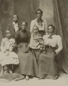 Shot Prints: Widow Lavinia Baker and the five surviving children of Frazer Baker