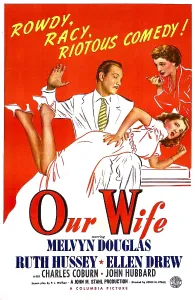 Douglas Prints: OUR WIFE, US poster, Melvyn Douglas (center)