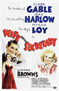 Harlow Prints: WIFE VS. SECRETARY, US poster, Myrna Loy, Clark Gable, Jean Harlow, 1936