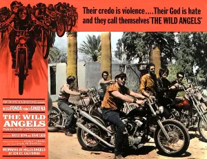 Motorcycle Prints: THE WILD ANGELS, Peter Fonda (second from right), 1966