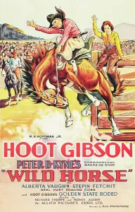 Vaughn Prints: WILD HORSE, from left: Hoot Gibson, Alberta Vaughn on poster art, 1931