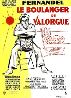 Smoking Prints: THE WILD OAT, (aka LE BOULANGER DE VALORGUE), French poster, Fernandel, 1953