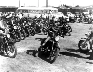 Motorcycle Gang Prints: THE WILD ONE, Marlon Brando, 1954