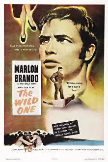 Marlon Prints: THE WILD ONE, US poster art, Marlon Brando, 1953