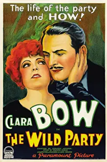 Red Hair Prints: THE WILD PARTY, from left: Clara Bow, Fredric March, 1929