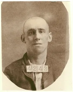 Outlaw Prints: Wild West. E. Frank Wright, mug shot ca. 1900