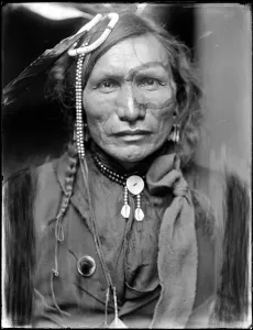 Sioux Prints: Wild West. Iron White Man, a Sioux Indian from Buffalo Bill's Wild West Show