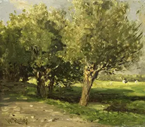 Sunshine Prints: Wilgebome (Willow Trees), by Willem Roelofs 1st