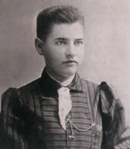 Novelists Prints: Willa Cather when she was a student at the University of Nebraska. Ca. 1895