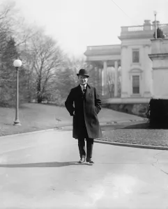 Tea Pot Dome Prints: William Billy Burns (1861-1932), walking near the White House in Washington in 1920