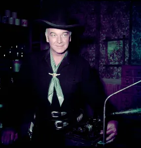 At Home Prints: William Boyd, in his HOPALONG CASSIDY costume, at home, 1953