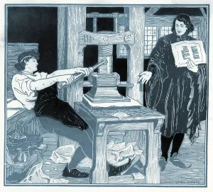 1400s Prints: William Caxton (1422-1491), English translator and publisher