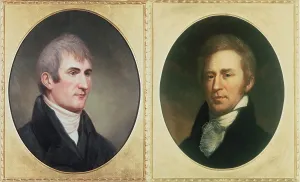 Louisiana Purchase Prints: William Clark 1770-1838 and Meriwether Lewis 1774-1809. Portraits by Charles Wilson Peale