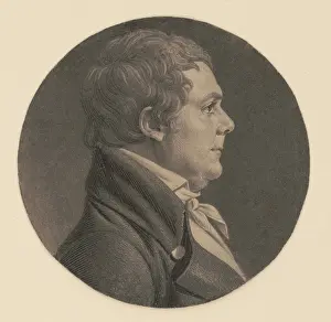 Explorer Prints: William Clark, in 1807 profile portrait by Charles Balthazar Saint-Mmin