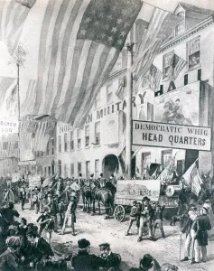 Van Buren Prints: William Harrison campaign headquarters in Philadelphia