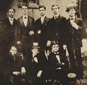 Supreme Court Prints: William Howard Taft (seated center) and classmates at the Woodward High School
