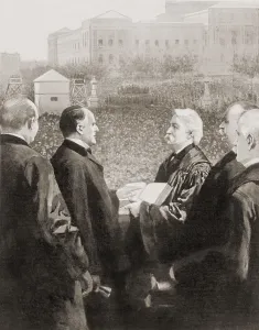 2017 Prints: William McKinley takes the oath of office from Chief Justice Melville Fuller