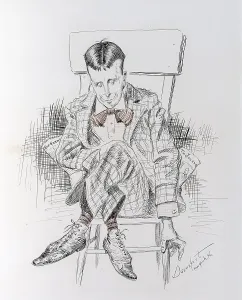 Hearst Prints: William Randolph Hearst, seated with legs crossed