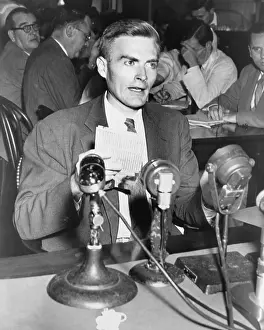 Espionage Prints: William Remington, testifying at a Senate investigation of communists in U