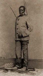 Chains Prints: Wilson Chinn, a sixty year old former slave was branded on the forehead with his owner's initials