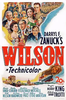 Knox Prints: WILSON, US poster art, Alexander Knox, 1944