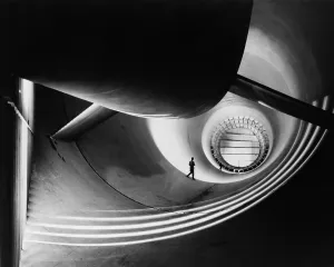 Modern Prints: Wind tunnel at Langley Aeronautical Laboratory in the 1940s was used in aerodynamic research to study the effects of