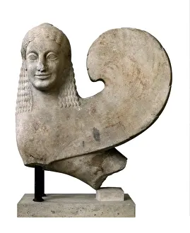 Roman Myths Prints: Winged Sphinx. 570 -540 BC. Archaic Greek art