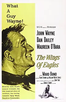 Images Dated 15th May 2014: THE WINGS OF EAGLES, US poster art, John Wayne, 1957