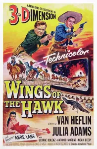 Adams Prints: WINGS OF THE HAWK, US poster, top from left: Van Heflin
