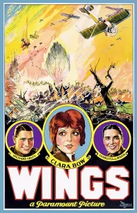 Airplane Prints: WINGS, from left: Richard Arlen, Clara Bow, Charles (Buddy) Rogers, 1927